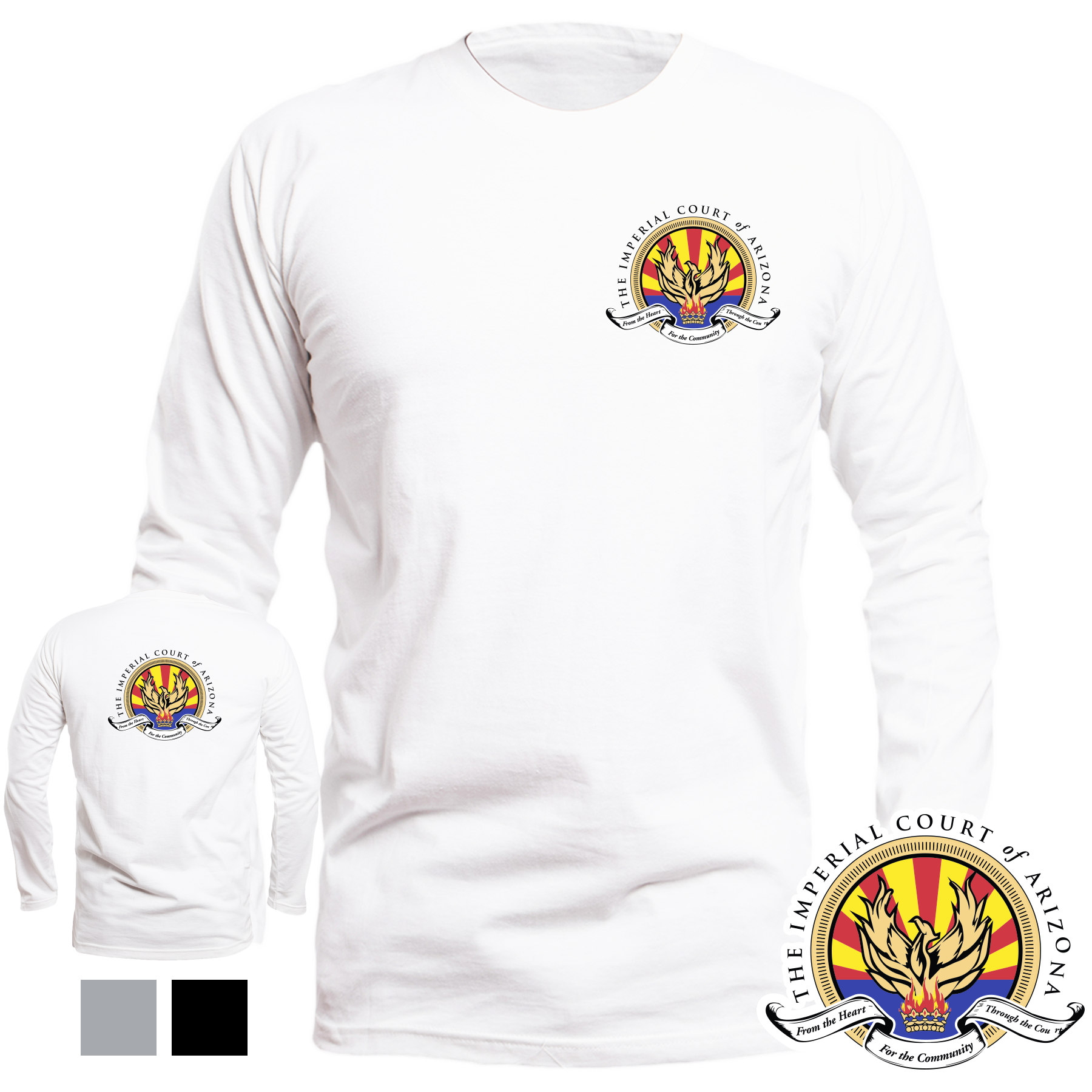 Imperial Court: Long Sleeve Logo Tee - Image 3