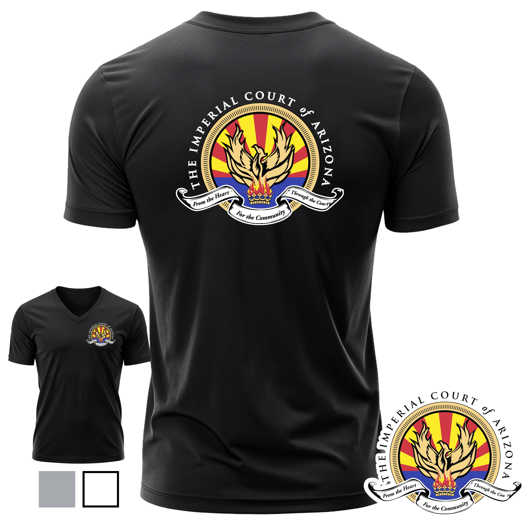 Imperial Court: V-Neck Logo Tee - Image 2