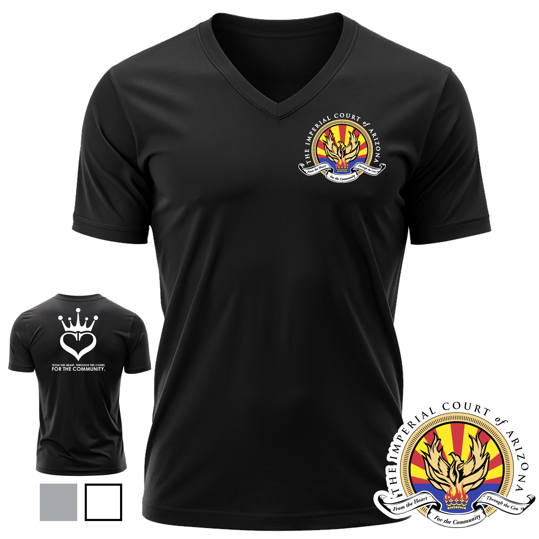 Imperial Court: V-Neck Mission Tee - Image 2