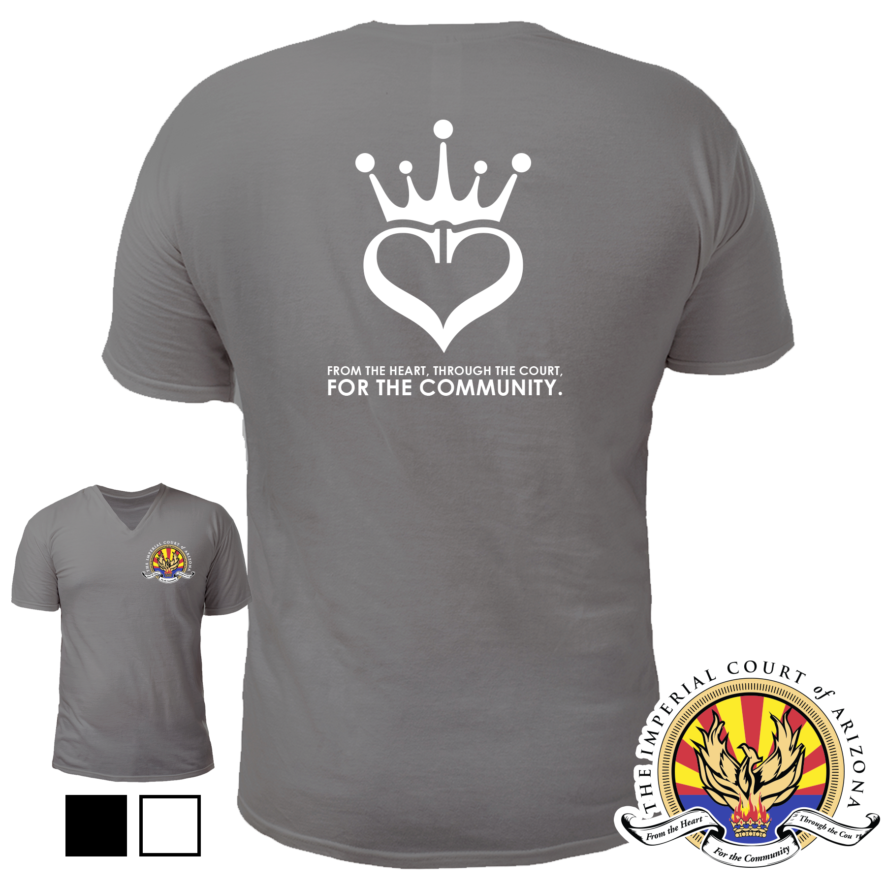 Imperial Court: V-Neck Mission Tee - Image 3