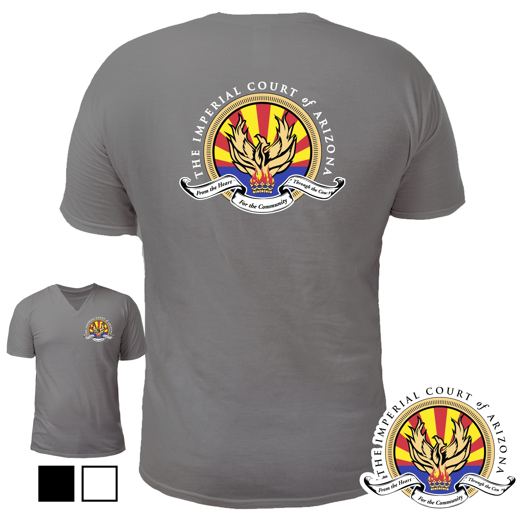 Imperial Court: V-Neck Logo Tee - Image 6