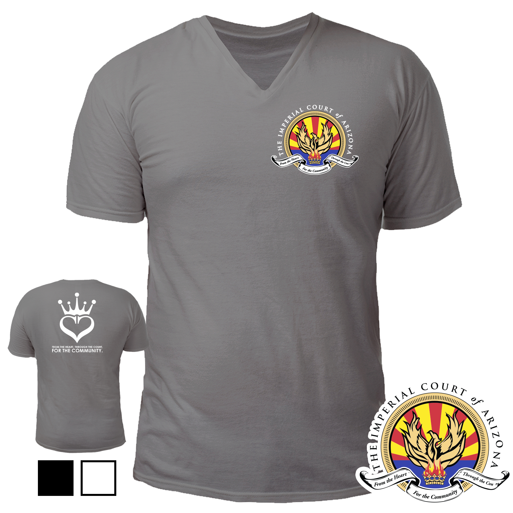 Imperial Court: V-Neck Mission Tee - Image 4