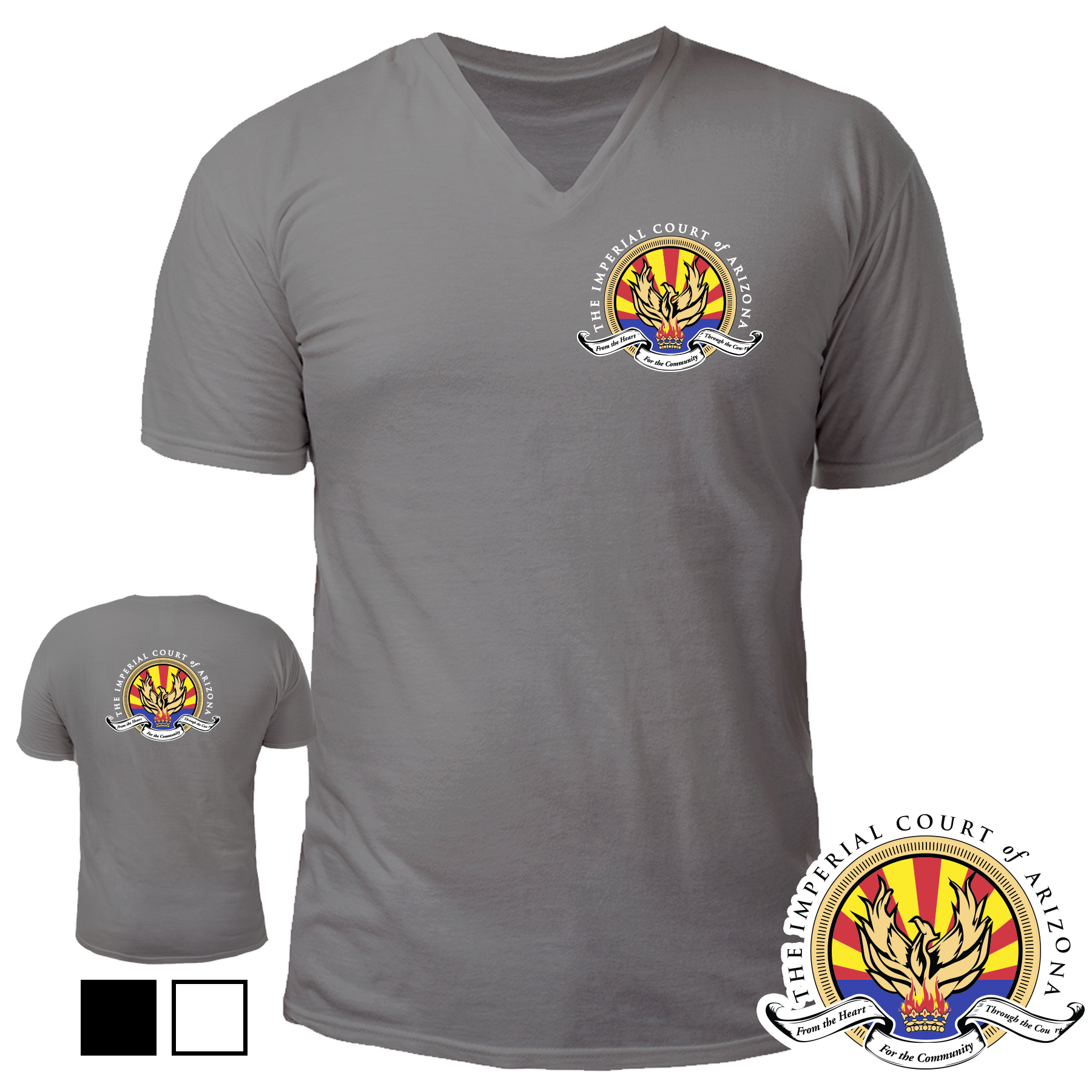 Imperial Court: V-Neck Logo Tee - Image 5