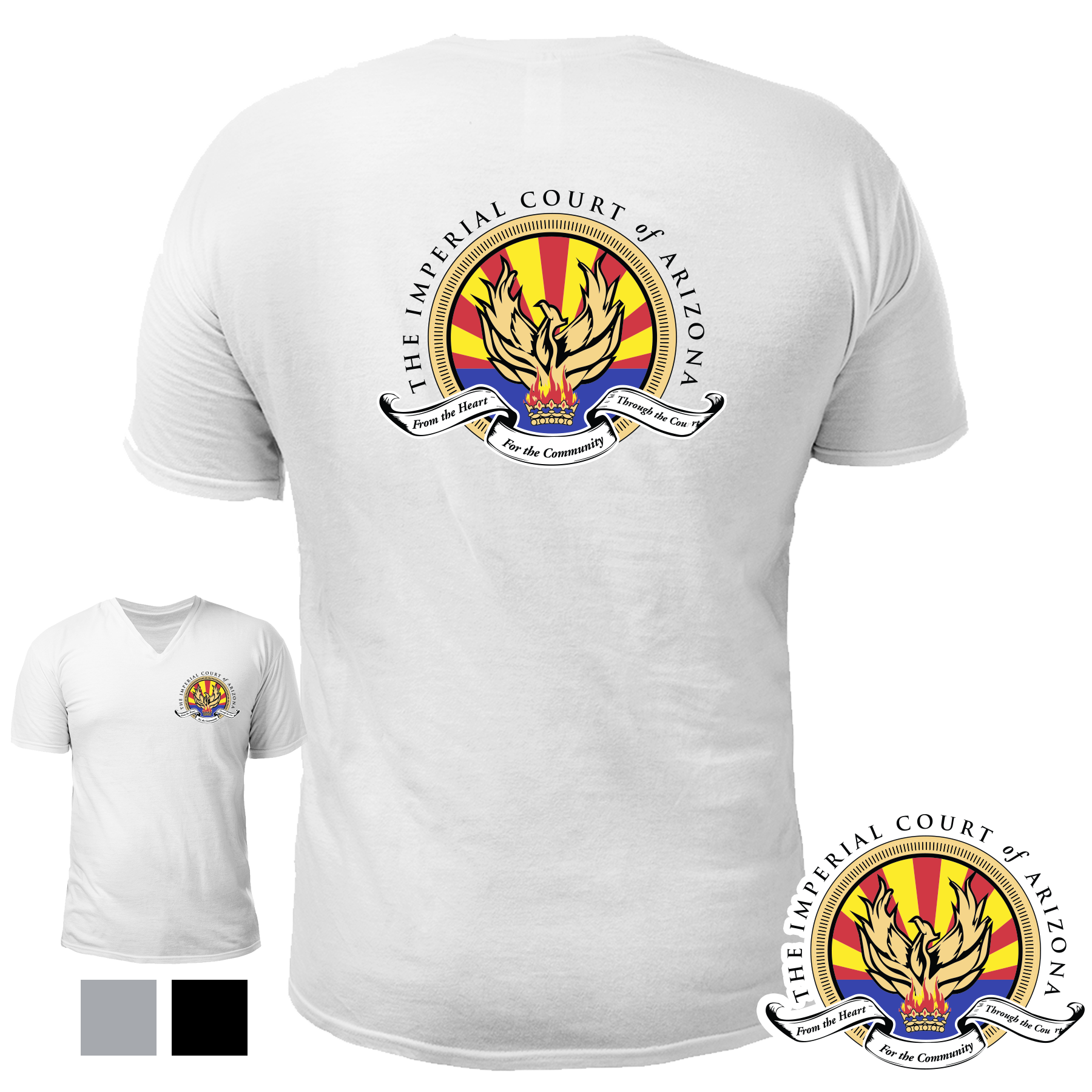 Imperial Court: V-Neck Logo Tee - Image 4