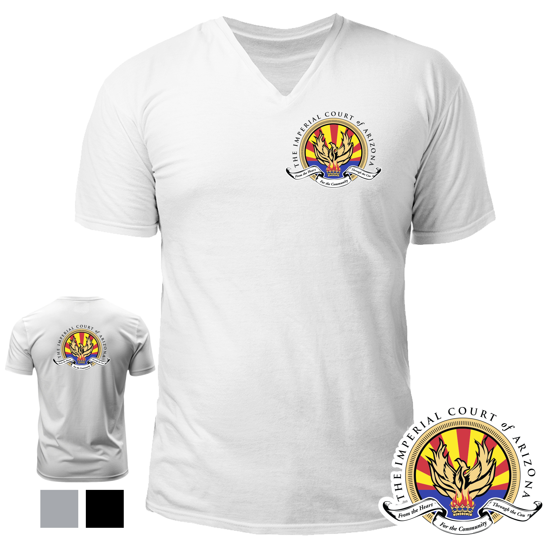 Imperial Court: V-Neck Logo Tee - Image 3