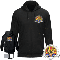 Imperial Court: Zipped Logo Hoodie