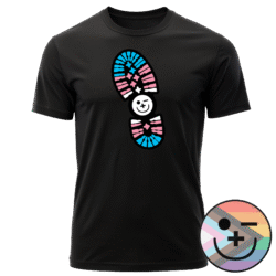 Team Friendly: Trans Pride Bootprint
