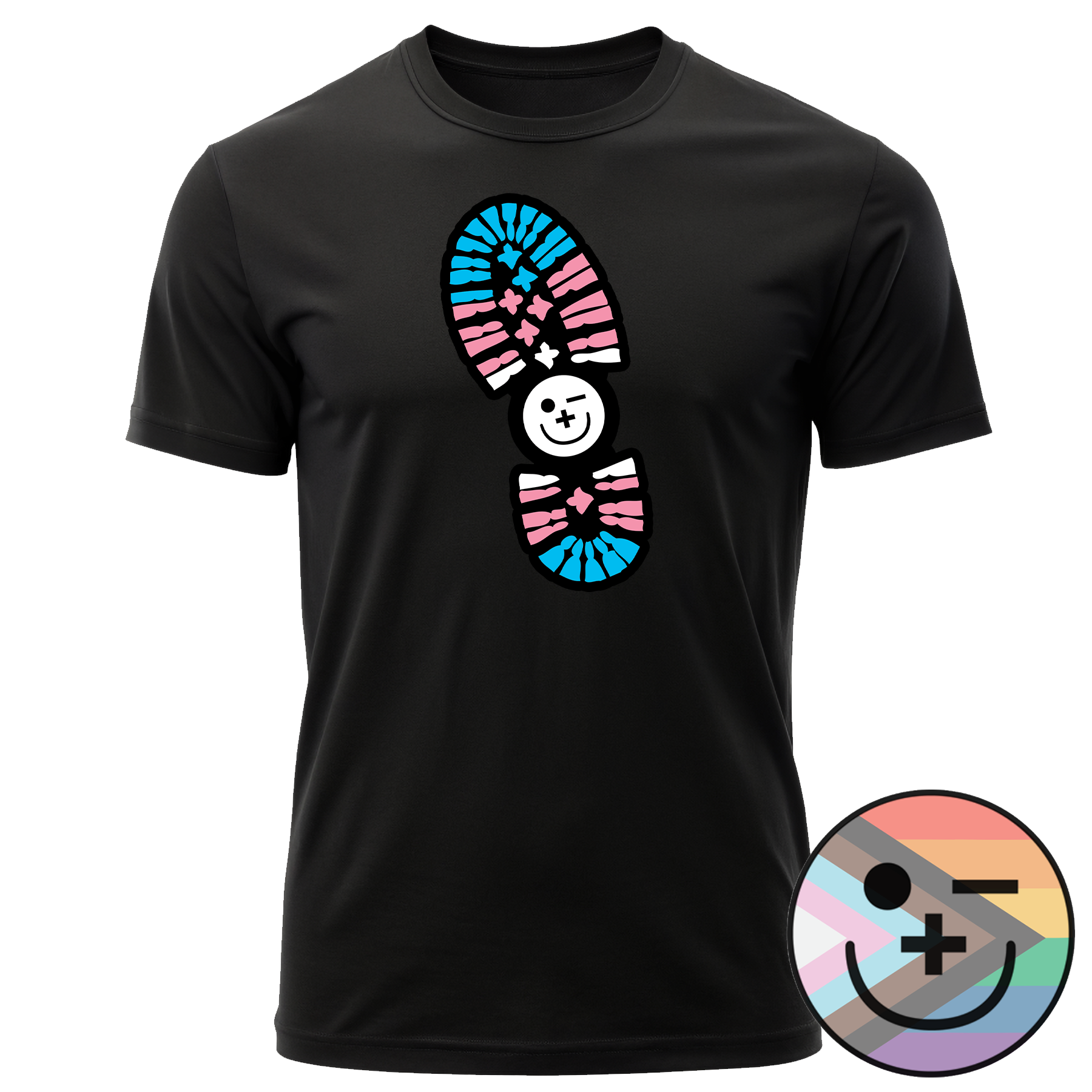 Team Friendly: Trans Pride Bootprint